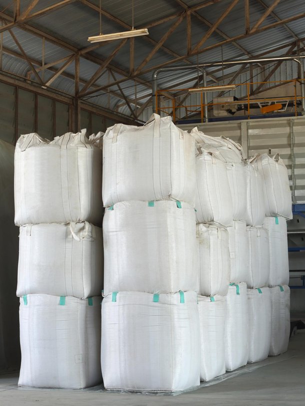 totes filled with aggregate