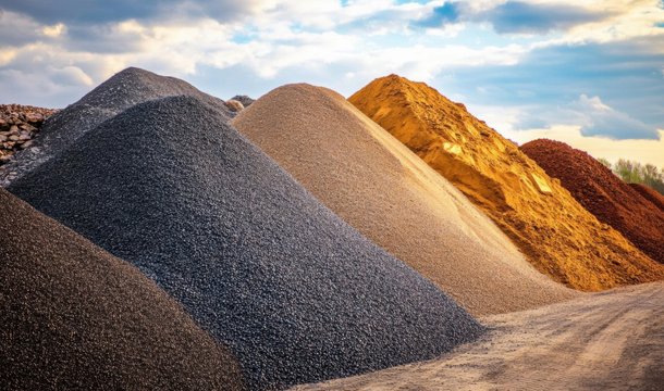 a mound of sand